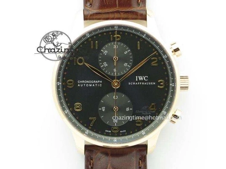 MIROTIME 0303 MoistureWicking Portuguese Real PR IW500704 ZF 1:1 Best Edition On Brown Leather Strap A52010 V 7311